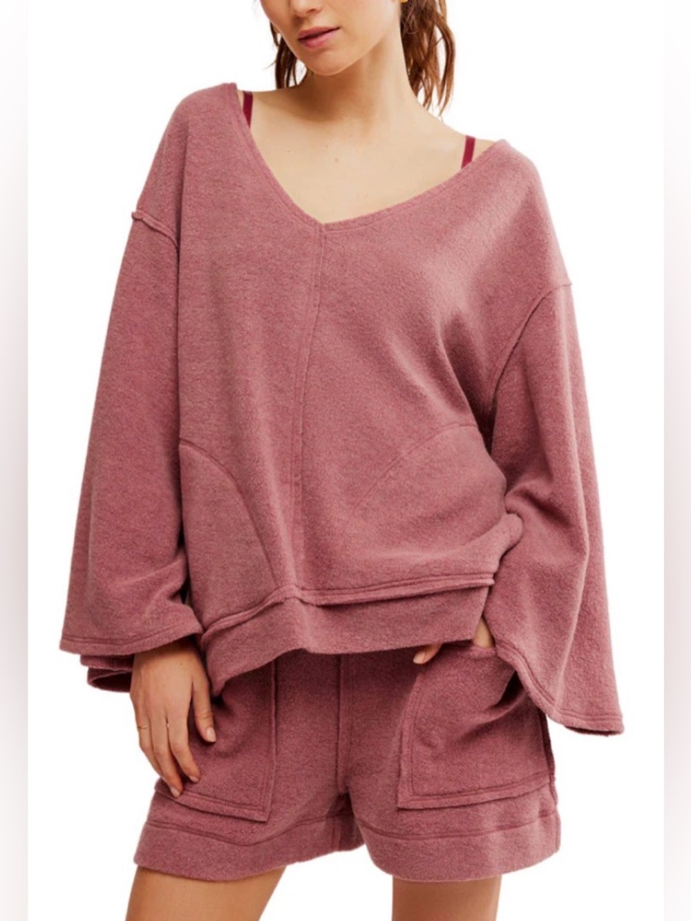FREE PEOPLE DAY OFF PULLOVER - WILD GINGER